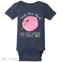 Make Your Mark And See Where It Takes You Dot Day Paint Brush Baby Bodysuit thumb 0