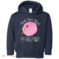 Make Your Mark And See Where It Takes You Dot Day Paint Brush Toddler Hoodie thumb 0