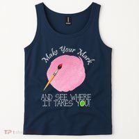 Make Your Mark And See Where It Takes You Dot Day Paint Brush Tank Top thumb 2