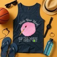 Make Your Mark And See Where It Takes You Dot Day Paint Brush Tank Top thumb 4