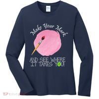 Make Your Mark And See Where It Takes You Dot Day Paint Brush Women's Long Sleeve Shirt thumb 0
