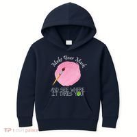 Make Your Mark And See Where It Takes You Dot Day Paint Brush Kids Hoodie thumb 0