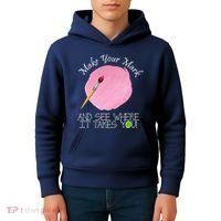 Make Your Mark And See Where It Takes You Dot Day Paint Brush Kids Hoodie thumb 4