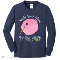 Make Your Mark And See Where It Takes You Dot Day Paint Brush Kids Long Sleeve Shirt thumb 0