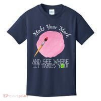 Make Your Mark And See Where It Takes You Dot Day Paint Brush Kids T-Shirt thumb 0