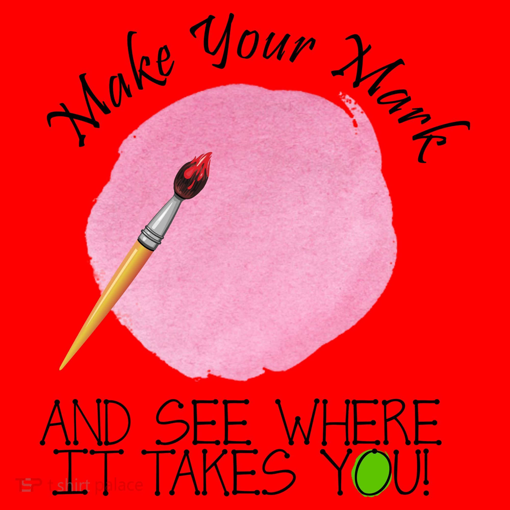Make Your Mark And See Where It Takes You Dot Day Paint Brush Santa Hat