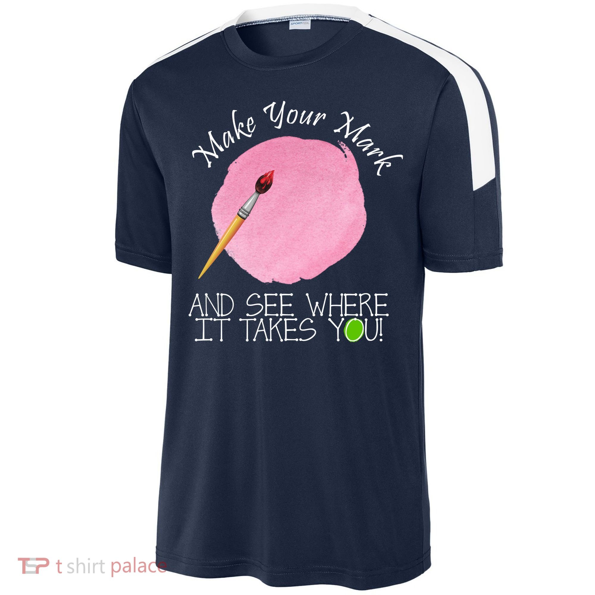 Make Your Mark And See Where It Takes You Dot Day Paint Brush Sport-Tek Competitor United Soccer Jersey