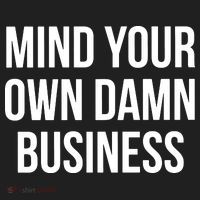 Mind Your Own Damn Business Beanie thumb 2