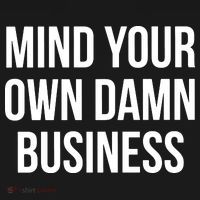Mind Your Own Damn Business Women's Hoodie thumb 2