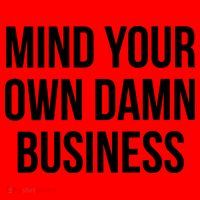 Mind Your Own Damn Business Santa Hat thumb 1