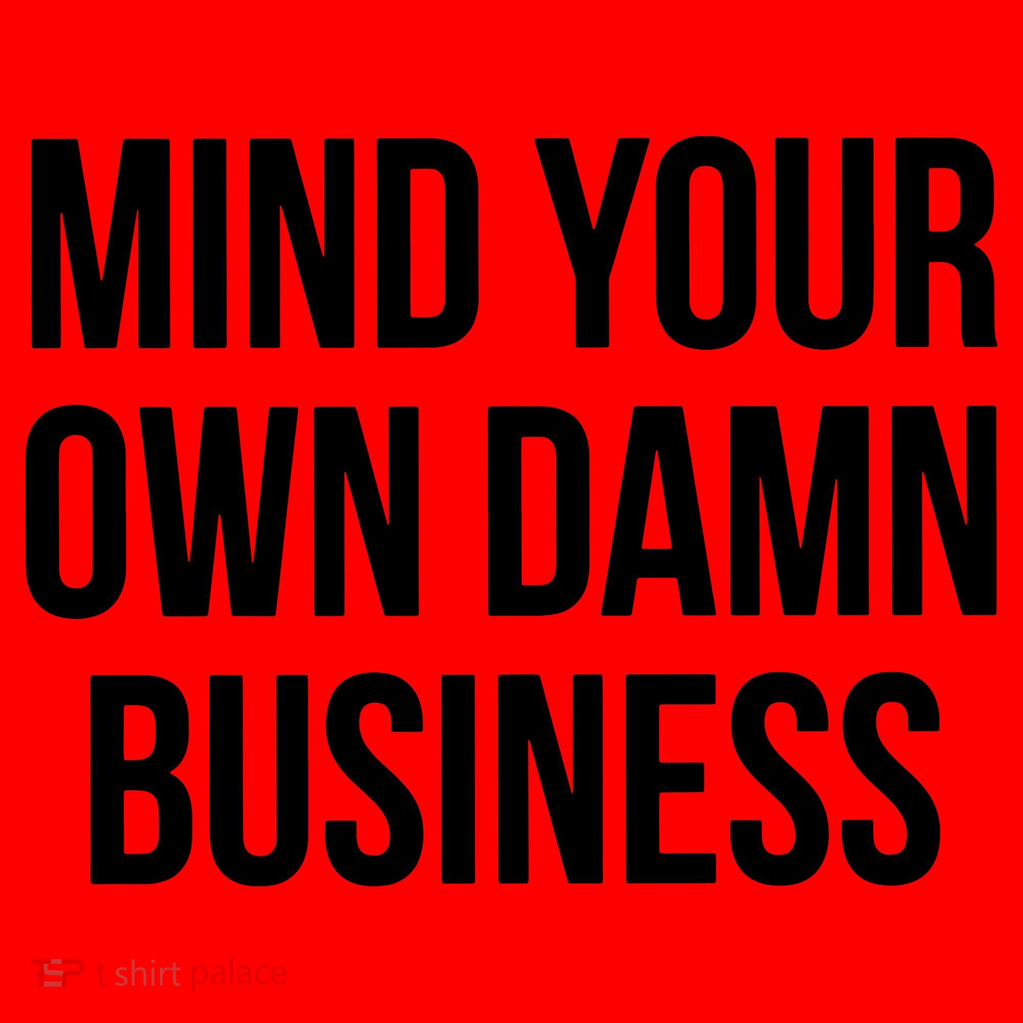 Mind Your Own Damn Business Santa Hat