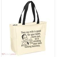 Mind Your Own Fucking Business Tote Bag thumb 2