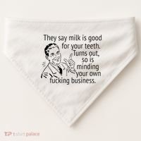 Mind Your Own Fucking Business USA-Made Doggie Bandana thumb 0