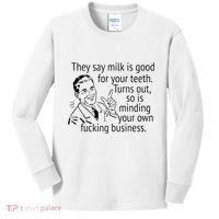 Mind Your Own Fucking Business Kids Long Sleeve Shirt thumb 0