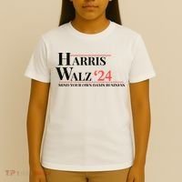 Mind Your Own Damn Business Harris Walz 2024 T-Shirt thumb 4
