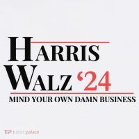 Mind Your Own Damn Business Harris Walz 2024 Beanie thumb 2