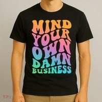 Mind Your Own Damn Business Walz T-Shirt thumb 3