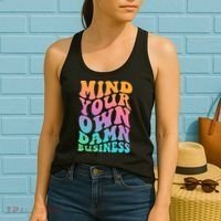 Mind Your Own Damn Business Walz Women's Tank Top thumb 2