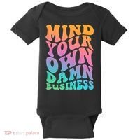 Mind Your Own Damn Business Walz Baby Bodysuit thumb 0