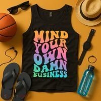 Mind Your Own Damn Business Walz Tank Top thumb 4
