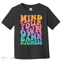 Mind Your Own Damn Business Walz Toddler T-Shirt thumb 0