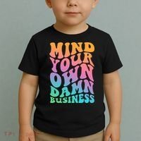 Mind Your Own Damn Business Walz Toddler T-Shirt thumb 2