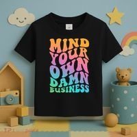 Mind Your Own Damn Business Walz Toddler T-Shirt thumb 3