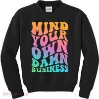 Mind Your Own Damn Business Walz Kids Sweatshirt thumb 0