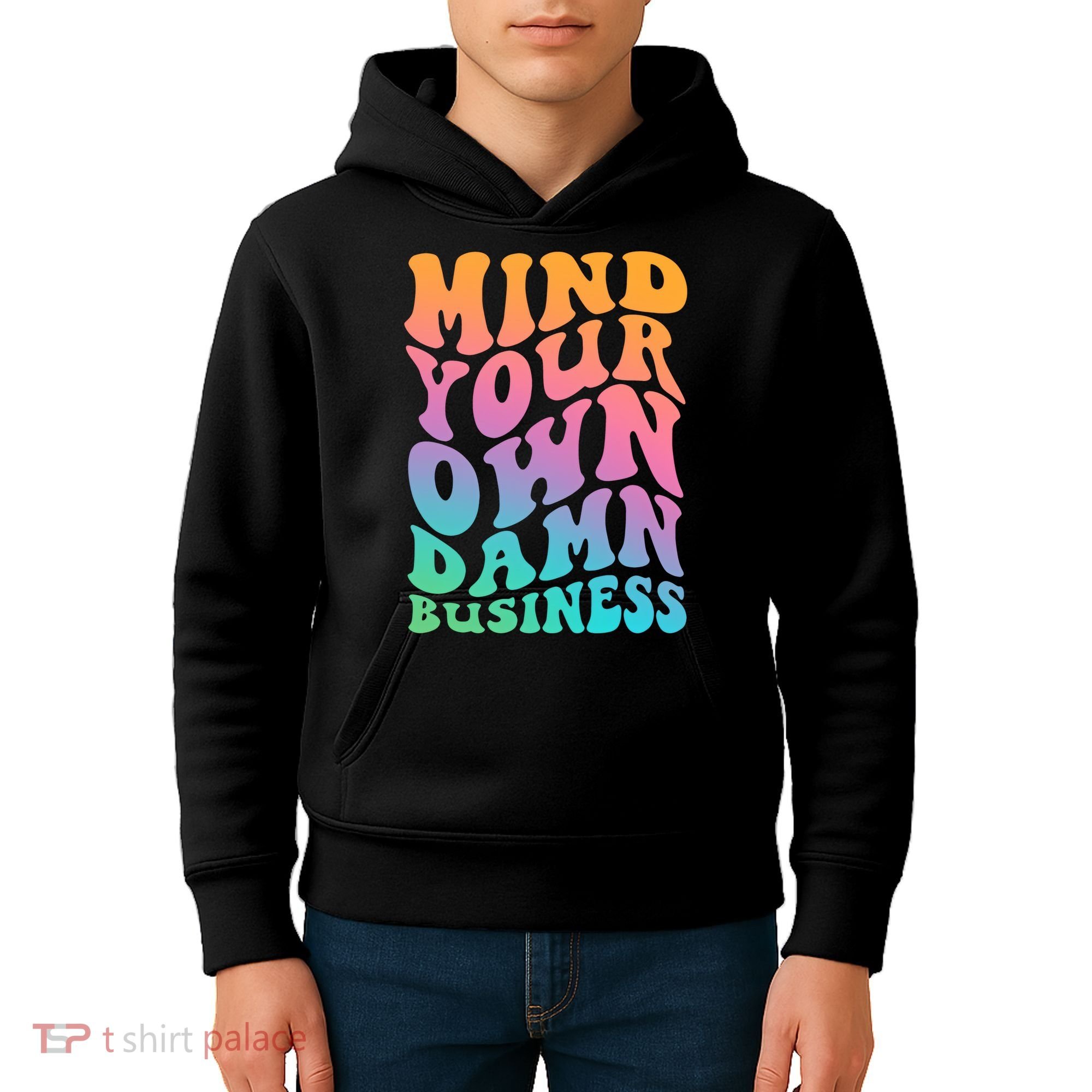 Mind Your Own Damn Business Walz Kids Hoodie