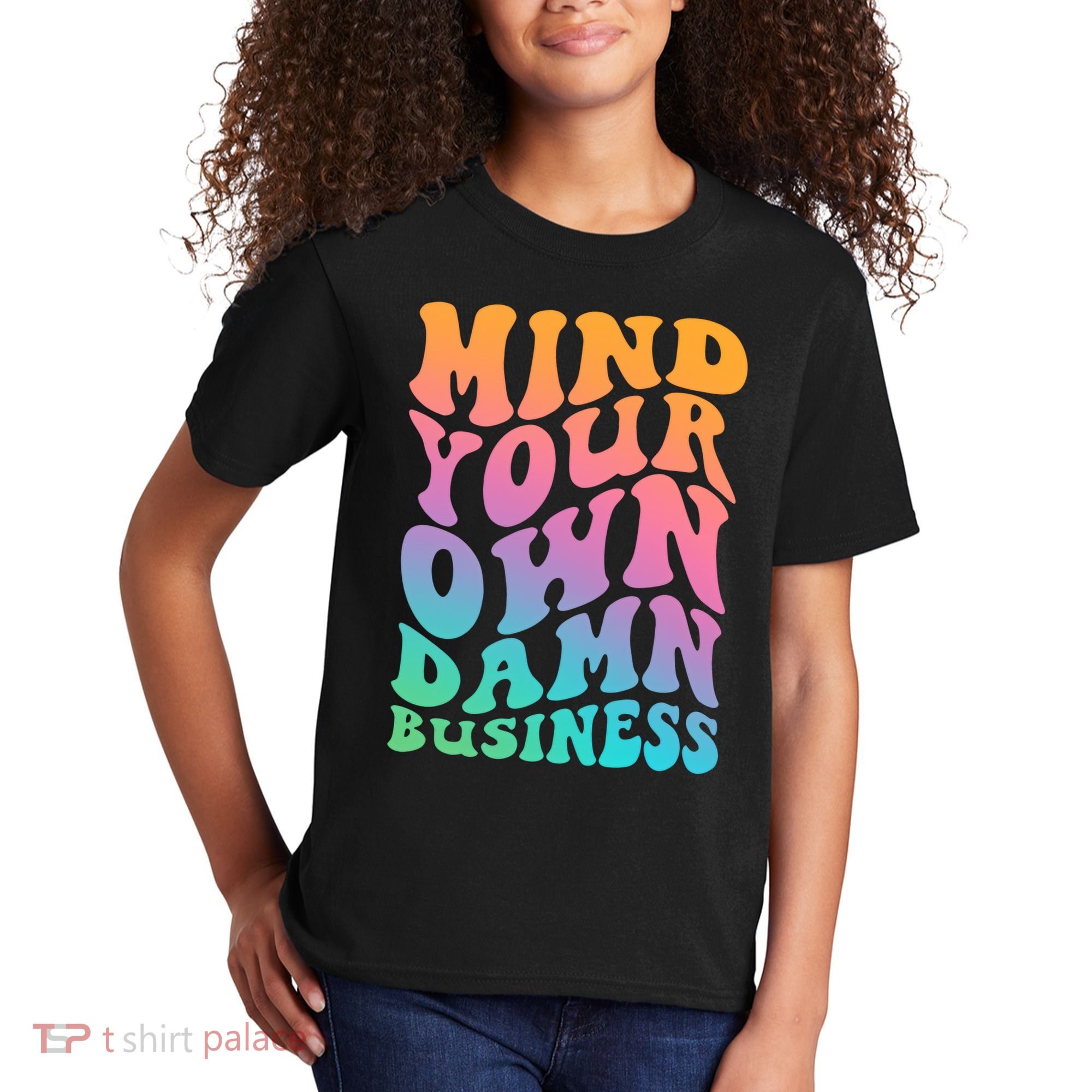 Mind Your Own Damn Business Walz Kids T-Shirt
