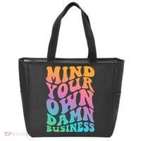 Mind Your Own Damn Business Walz Tote Bag thumb 0