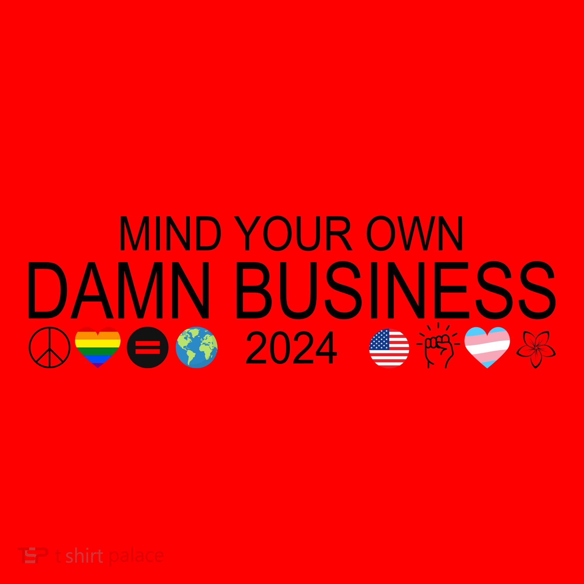 Mind Your Own Damn Business Democrat Pro Kamala Santa Hat