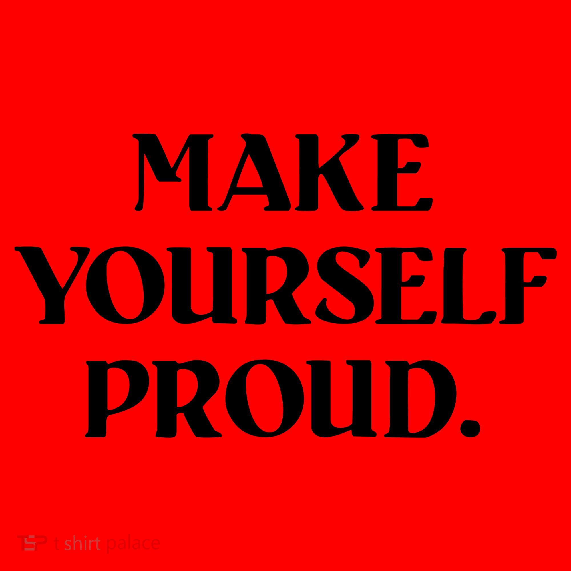 Make Yourself Proud Positive Quote Santa Hat