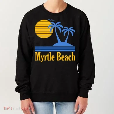 Myrtle Beach Summer Palm Tree Women's Sweatshirt