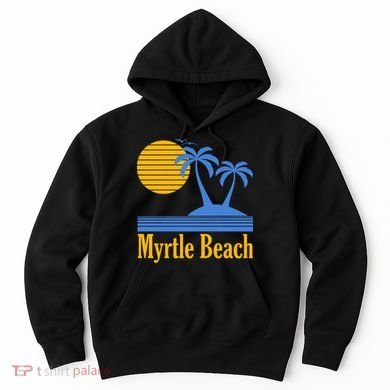Myrtle Beach Summer Palm Tree Hoodie