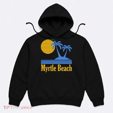 Myrtle Beach Summer Palm Tree Hoodie