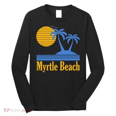 Myrtle Beach Summer Palm Tree Long Sleeve Shirt