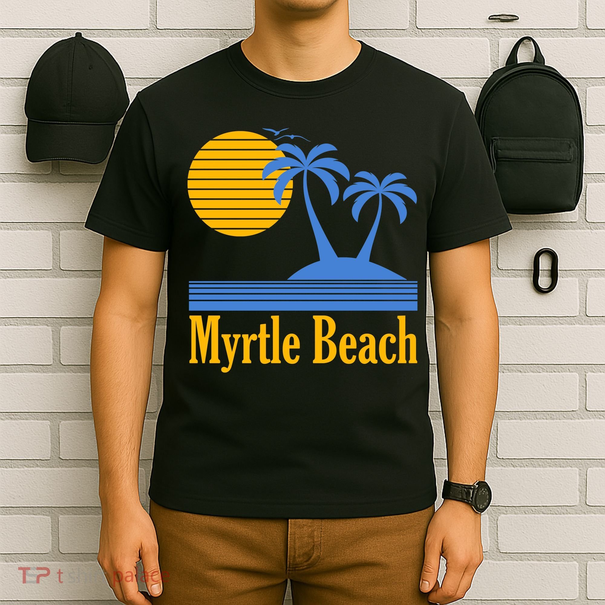 Myrtle Beach Summer Palm Tree T-Shirt