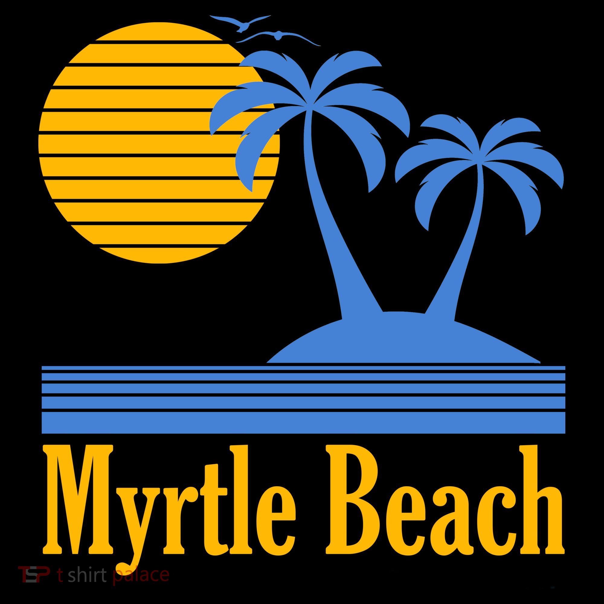 Myrtle Beach Summer Palm Tree Backpack