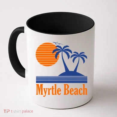 Myrtle Beach Summer Palm Tree Coffee Mug