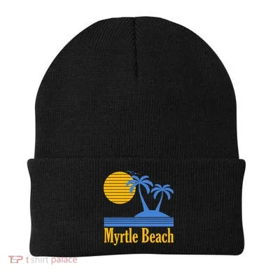 Myrtle Beach Summer Palm Tree Beanie