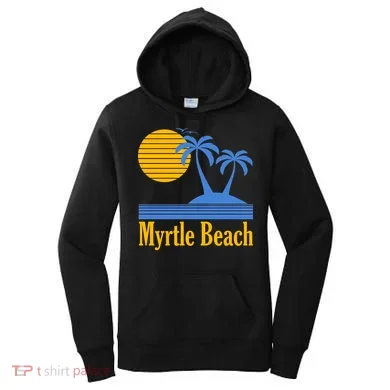 Myrtle Beach Summer Palm Tree Women's Hoodie