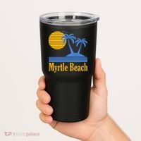 Myrtle Beach Summer Palm Tree Tumbler thumb 2
