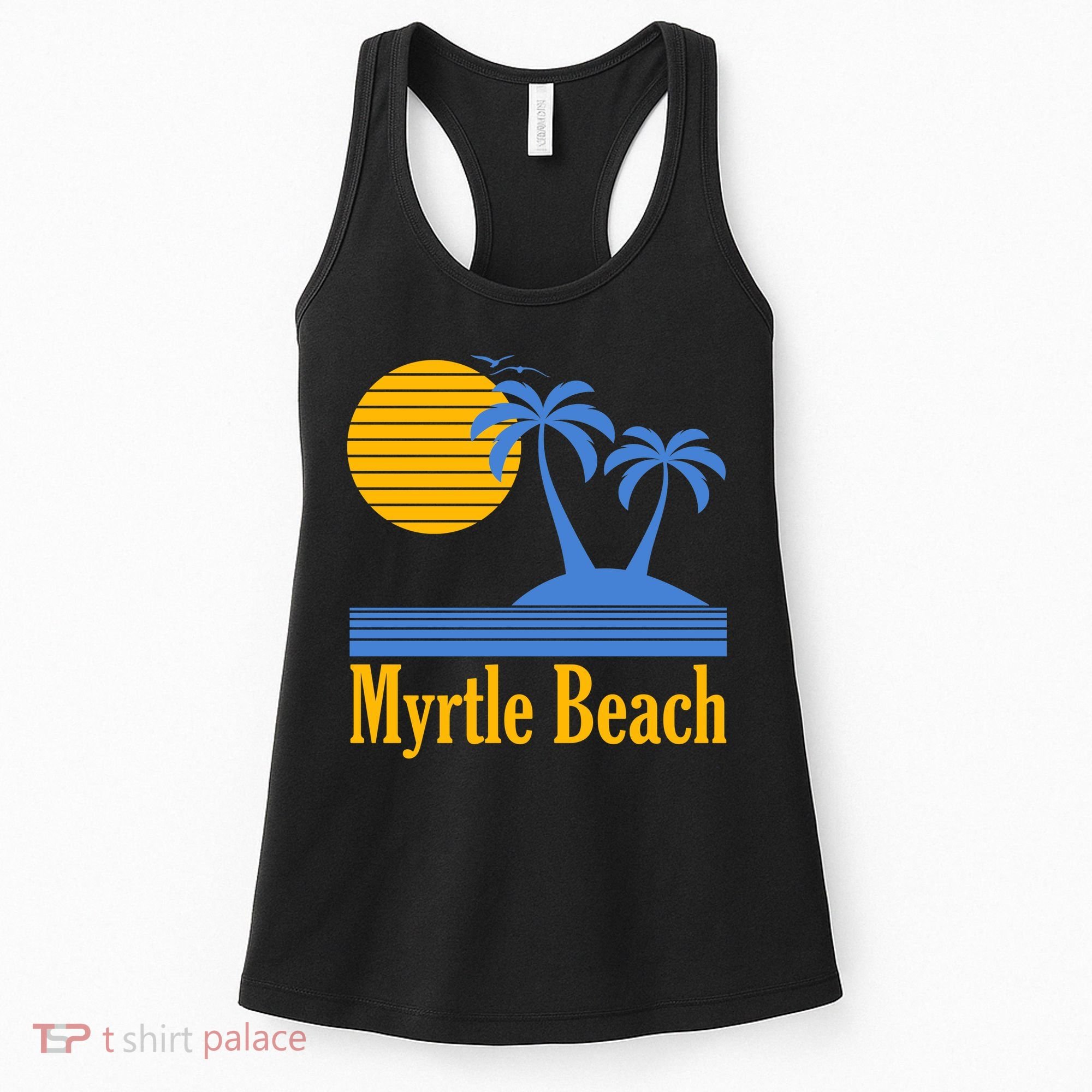 Myrtle Beach Summer Palm Tree Women's Tank Top
