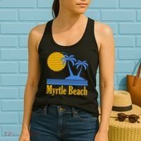 Myrtle Beach Summer Palm Tree Women's Tank Top thumb 2