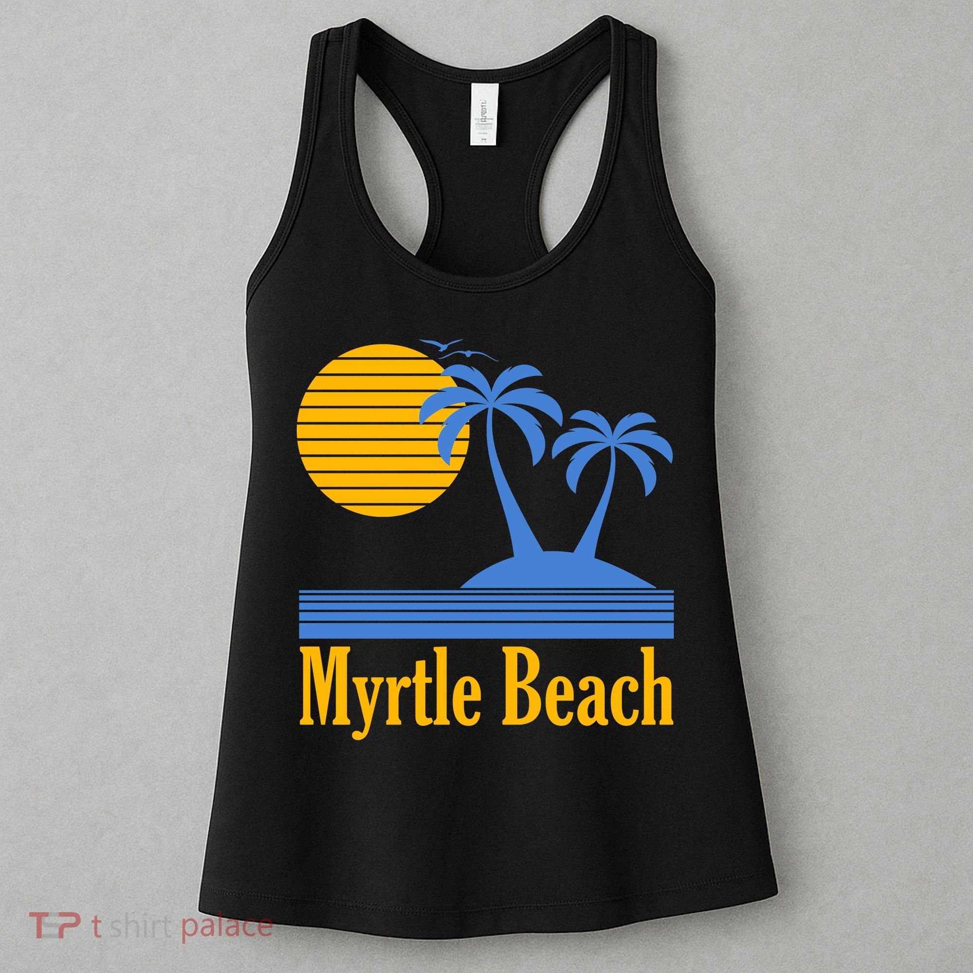 Myrtle Beach Summer Palm Tree Women's Tank Top