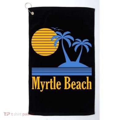 Myrtle Beach Summer Palm Tree Golf Towel