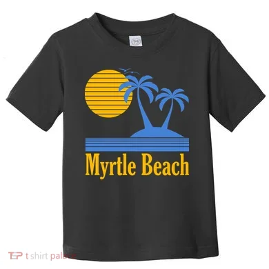 Myrtle Beach Summer Palm Tree Toddler T-Shirt