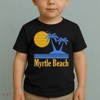 Myrtle Beach Summer Palm Tree Toddler T-Shirt thumb 2