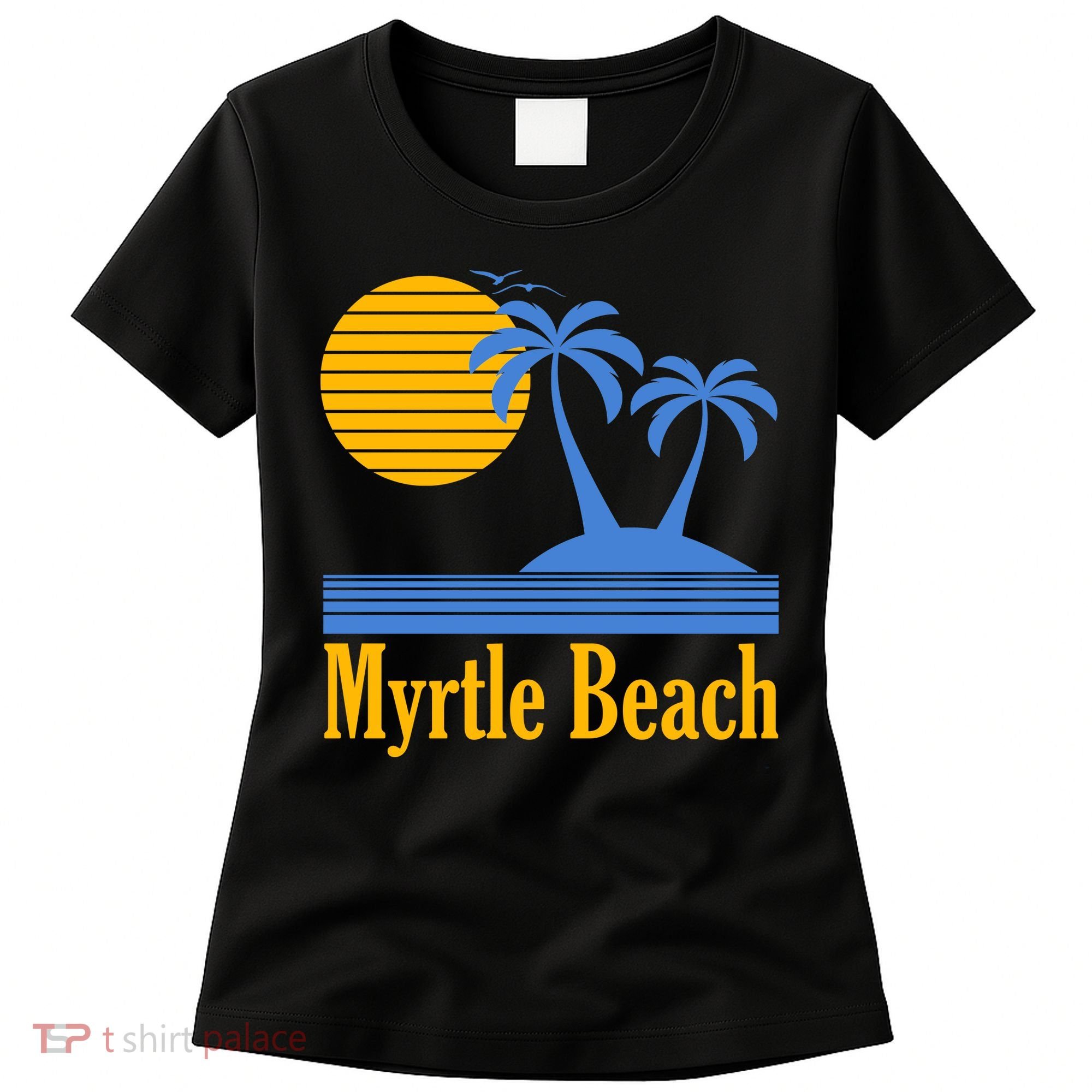 Myrtle Beach Summer Palm Tree Women's T-Shirt